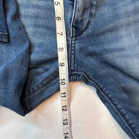 Express Women’s MidRise REPREVE Ankle Legging Dark Washed Jean Blue Size 6R - Picture 13 of 16